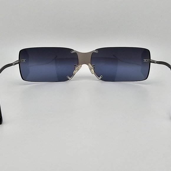 Celine SC1033 Col. 581 Silver Frame Grey Blue Gradient Mirror Lens Sunglasses - Picture 4 of 12